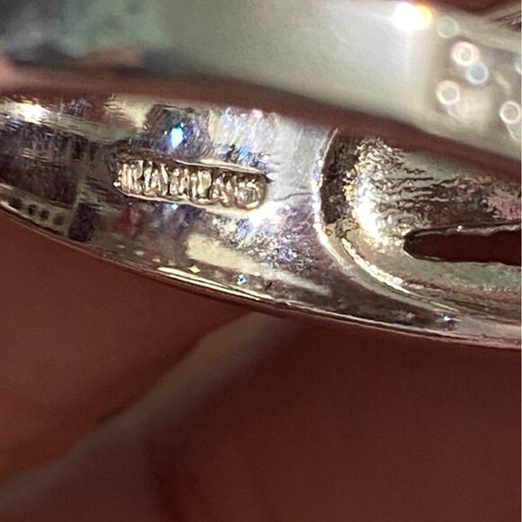 Ring Size 9.5 Tourmaline and CZ Sterling Silver 925 RP Women Semi-Precious Stone - Picture 8 of 9